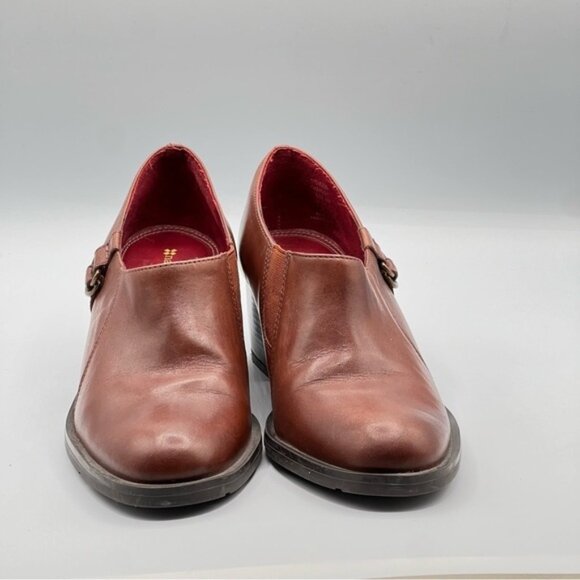 Naturalizer womens Brown Loafer slip on heels Sz 8M - Picture 3 of 11